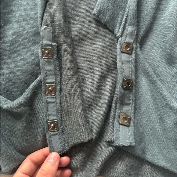 Free People Teal Wool Blend Cardigan Sweater - Picture 2 of 6